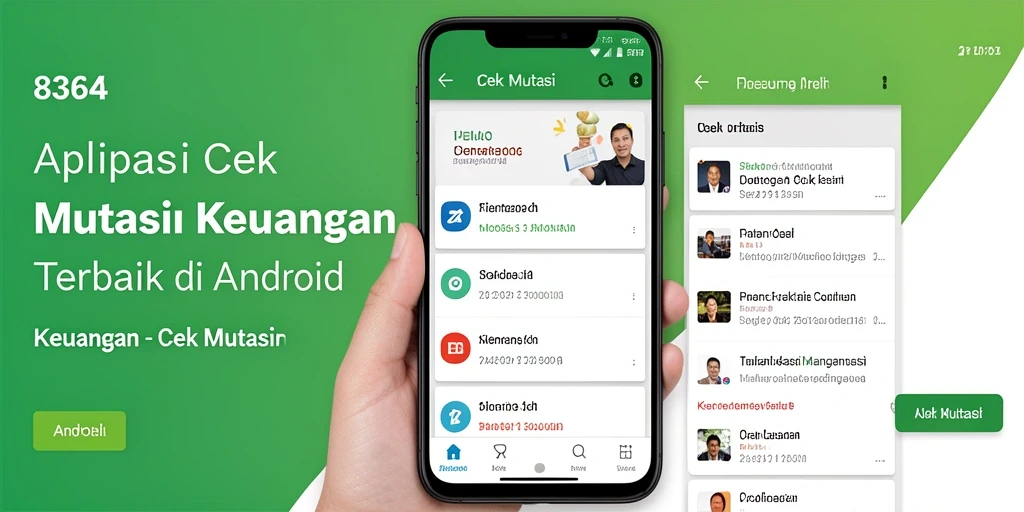Tampilan antarmuka aplikasi Cek Mutasi 8364 yang sederhana dan efektif.
