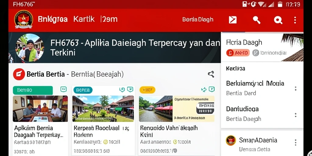 Tampilan antarmuka FH6767 yang informatif dan mudah digunakan.