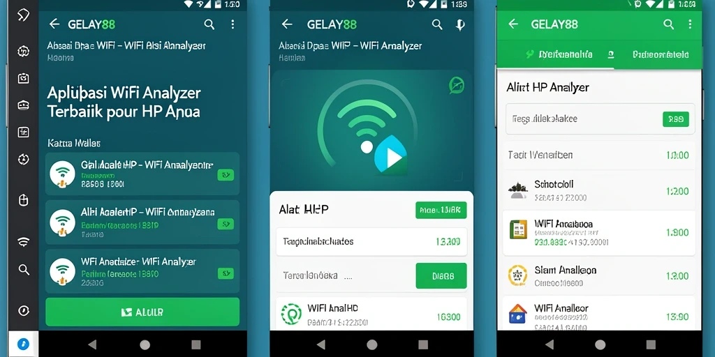 Antarmuka utama GELAY88 menampilkan statistik jaringan WiFi yang mudah dipahami.