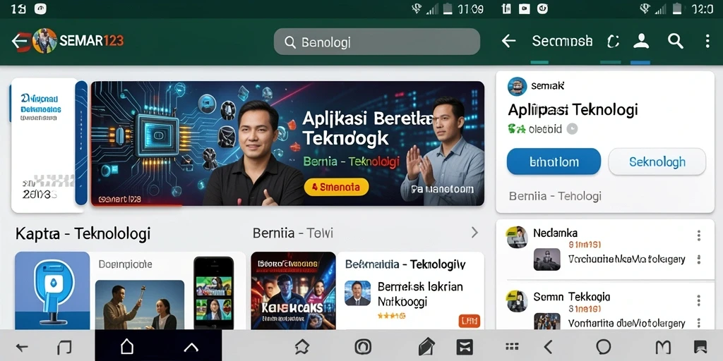 Tampilan antarmuka pengguna SEMAR123 yang modern dan informatif.
