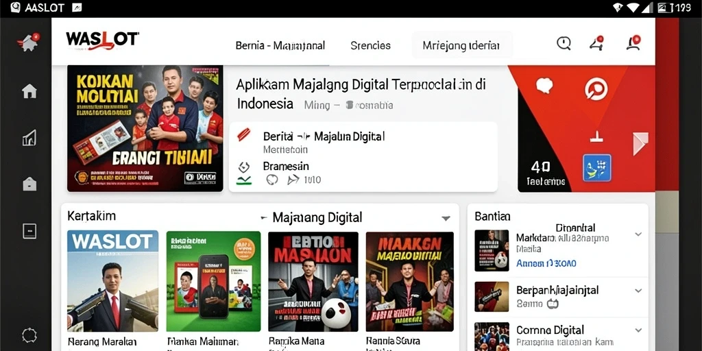 Antarmuka aplikasi WASLOT yang menarik dan informatif.