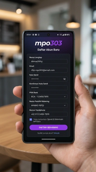 Buat Akun Baru mpo303, Mudah dan Cepat