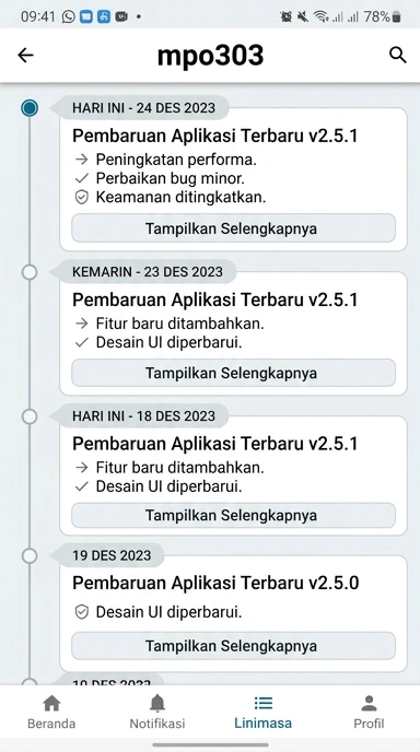 Riwayat Versi mpo303 untuk Pengguna Android